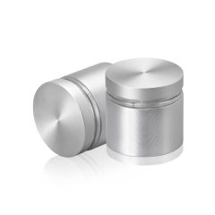 Manipulationssichere Aluminium Flachkopf Abstandhalter, Durchmesser: 30 mm, Abstandhalter: 19 mm, natur eloxiert