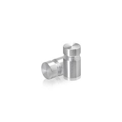 Manipulationssichere Aluminium Flachkopf Abstandhalter, Durchmesser: 12 mm, Abstandhalter: 12 mm, natur eloxiert glänzend