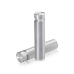 Manipulationssichere Aluminium Flachkopf Abstandhalter, Durchmesser: 12 mm, Abstandhalter: 45 mm, natur eloxiert glänzend