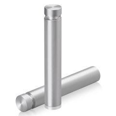 Manipulationssichere Aluminium Flachkopf Abstandhalter, Durchmesser: 12 mm, Abstandhalter: 62 mm, natur eloxiert