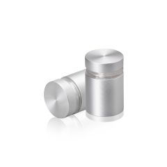 Manipulationssichere Aluminium Flachkopf Abstandhalter, Durchmesser: 19 mm, Abstandhalter: 19 mm, natur eloxiert