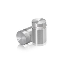 Manipulationssichere Aluminium Flachkopf Abstandhalter, Durchmesser: 19 mm, Abstandhalter: 19 mm, natur eloxiert glänzend