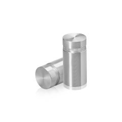 Manipulationssichere Aluminium Flachkopf Abstandhalter, Durchmesser: 16 mm, Abstandhalter: 25 mm, natur eloxiert glänzend