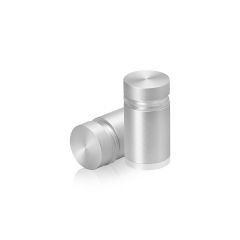 Manipulationssichere Aluminium Flachkopf Abstandhalter, Durchmesser: 16 mm, Abstandhalter: 19 mm, natur eloxiert
