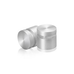 Manipulationssichere Aluminium Flachkopf Abstandhalter, Durchmesser: 22 mm, Abstandhalter: 12 mm, natur eloxiert