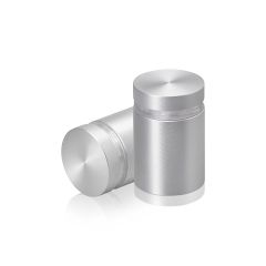 Manipulationssichere Aluminium Flachkopf Abstandhalter, Durchmesser: 22 mm, Abstandhalter: 25 mm, natur eloxiert